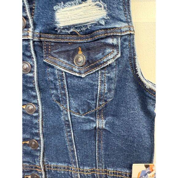 Sleeveless denim vest by Wax Jeans - Picture 5 of 6